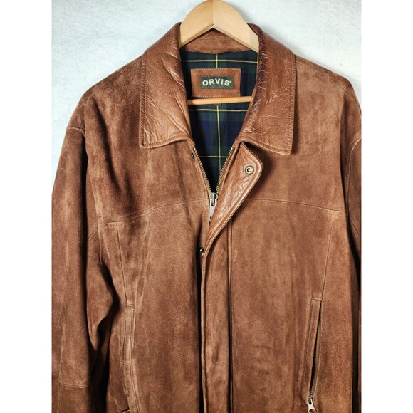Orvis Rivington Suede Leather Jacket XXL Barn Coat MENS - Picture 2 of 16